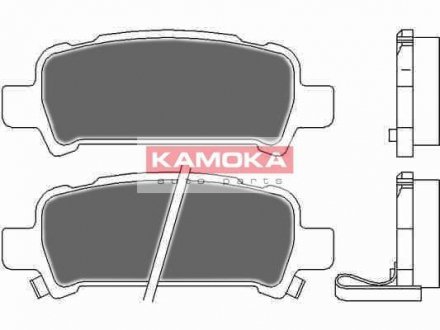 Комплект гальмівних накладок, дискове гальмо KAMOKA JQ1012666 (фото 1)