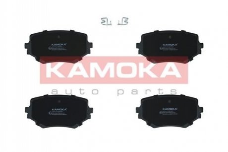 Комплект гальмівних накладок, дискове гальмо KAMOKA JQ101313