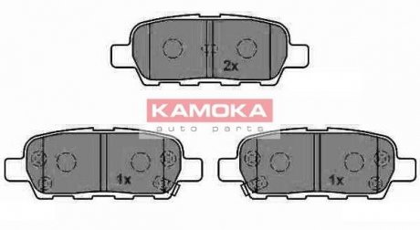 Комплект тормозных накладок, дисковый тормоз KAMOKA JQ1013386 (фото 1)