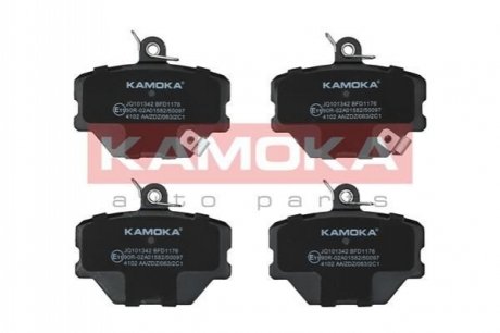 Комплект тормозных накладок, дисковый тормоз KAMOKA JQ101342 (фото 1)