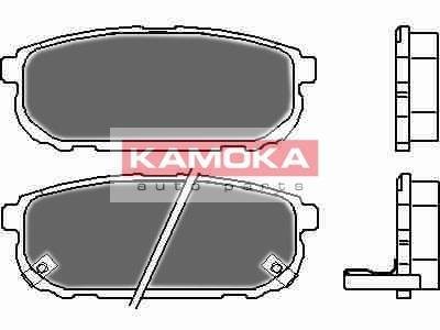 Комплект тормозных накладок, дисковый тормоз KAMOKA JQ1013472
