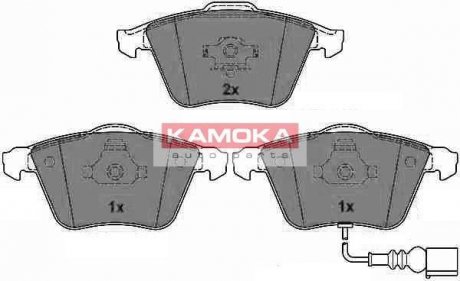 Комплект тормозных накладок, дисковый тормоз KAMOKA JQ1013530