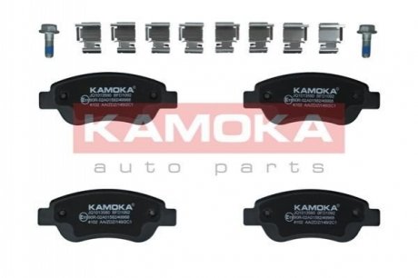Комплект гальмівних накладок, дискове гальмо KAMOKA JQ1013580 (фото 1)