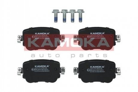Комплект тормозных накладок, дисковый тормоз KAMOKA JQ101375 (фото 1)