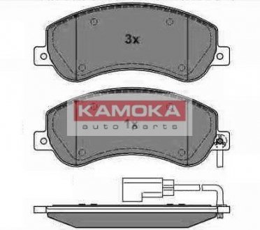 Комплект тормозных накладок, дисковый тормоз KAMOKA JQ1013856