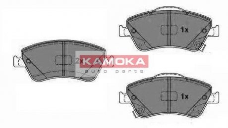 Комплект тормозных накладок, дисковый тормоз KAMOKA JQ1018092
