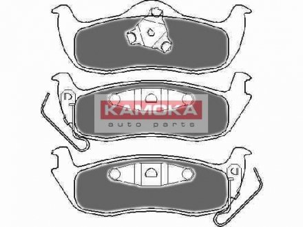 Комплект тормозных накладок, дисковый тормоз KAMOKA JQ1018150