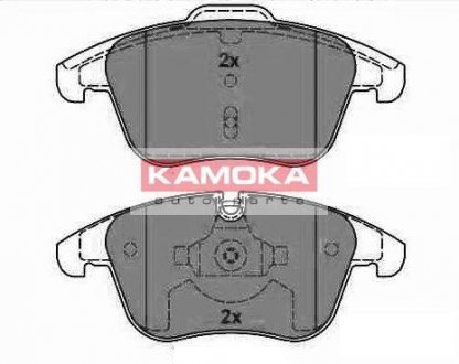 Комплект тормозных накладок, дисковый тормоз KAMOKA JQ1018320