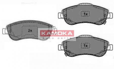 Комплект тормозных накладок, дисковый тормоз KAMOKA JQ1018456
