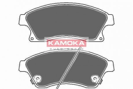 Комплект гальмівних накладок, дискове гальмо KAMOKA JQ1018524