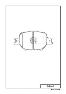 Колодки дискового тормоза KASHIYAMA D2180