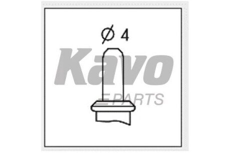 Датчик температури охолоджуючої рідини MB OM602/VW LT 2.3 -06 (чорний) KAVO ECT1003