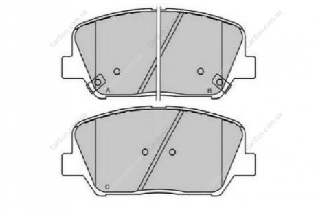 Комплект тормозных накладок, дисковый тормоз KAVO KBP-3060 (фото 1)