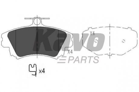 Колодки дискового тормоза KAVO KBP-5519