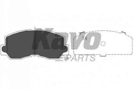 Гальмівні колодки, дискове гальмо (набір) KAVO KBP5532 (фото 1)