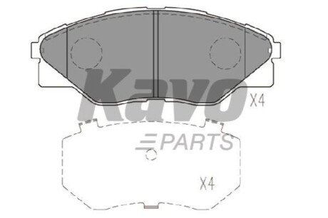 Гальмівні колодки передн.Hilux III 05- KAVO KBP9135