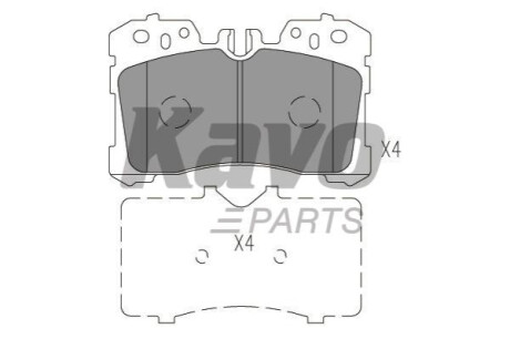 Колодки гальмівні (передні) Lexus LS 06- KAVO KBP9150