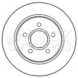 Диск тормозной (задний) Ford Focus III 10- (271x11) Key-parts KBD5241