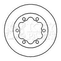 Гальмівний диск Key-parts KBD5725S