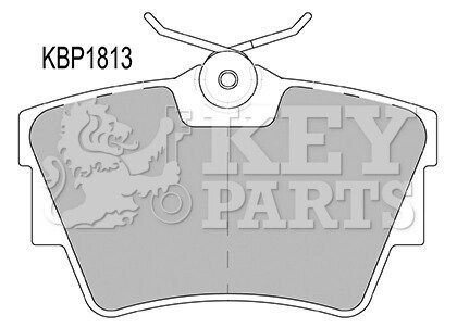 Гальмiвнi колодки дисковi Key-parts KBP1813