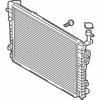 Радиатор охлаждения двигателя Kia/Hyundai 253102E821 (фото 1)
