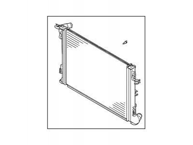 Радиатор охлаждения двигателя Kia/Hyundai 25310D3200