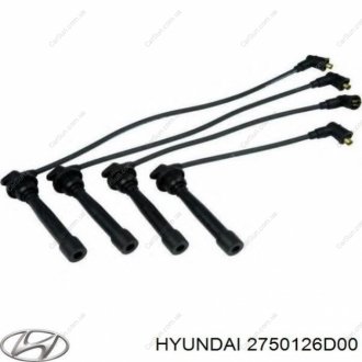 Комплект кабелів високовольтних Kia/Hyundai 2750126D00 (фото 1)