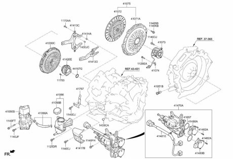 Фіксуюче кільце Kia/Hyundai 410682D000