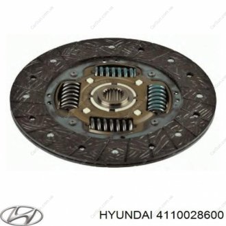 Диск зчеплення - (оригінал)) Kia/Hyundai 41100-28600 (фото 1)