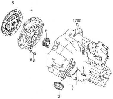 Подшипник сцепления выжимной Kia/Hyundai 414124Z000