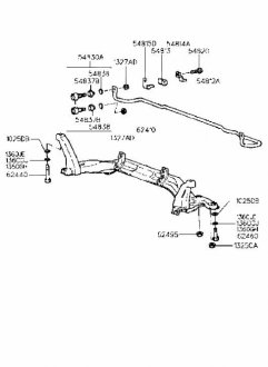 Стойка стабилизатора переднего Kia/Hyundai 5483029500