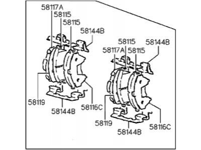 Колодки гальмівні передн Kia/Hyundai 5810123A00