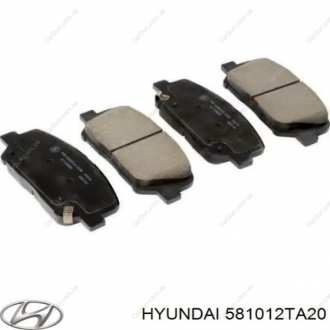 Тормозные колодки передние Kia/Hyundai 581012ta20