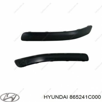 Молдинг бампера переднього правий Kia/Hyundai 865241C000
