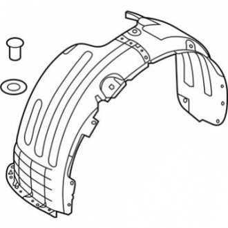 Подкрылок передний Kia/Hyundai 86811G5500