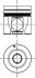 Поршень Ø108Mm Volvo, Renault, Deutz D7E/d7F/dxi5/dxi7/tcd2013 (Компл. Палець+ Кільця) KOLBENSCHMIDT 40305600 (фото 1)