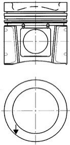 Поршень KOLBENSCHMIDT 40332620