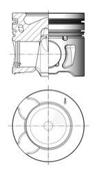 Поршень KOLBENSCHMIDT 41251610