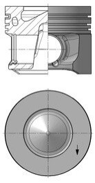 Поршень двигуна BMW 84,25 N47 +0.25 KOLBENSCHMIDT 41264610