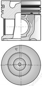 Поршень KOLBENSCHMIDT 41505600