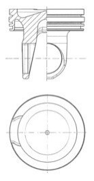 PISTON CUMMINS Ø 114,00 KOLBENSCHMIDT 41757600 (фото 1)