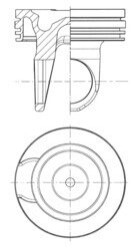 Поршень двигуна CUMMINS Ø 114,00 KOLBENSCHMIDT 41759600