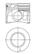 Поршень двигуна CITROEN / JUMPER Фургон / 2.2 HDi 110 / 4HG (P22DTE) Euro 4 +0,50 KOLBENSCHMIDT 41765620