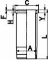 Гильза цилиндра KOLBENSCHMIDT 89370110