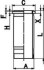 Гільза Ø123*ø139.2*ø152Mm L-249.3Mm H-11Mm Daf Cf/xf Mx-11210-Mx-11320 Euro 6 >2012 KOLBENSCHMIDT 89899110 (фото 1)