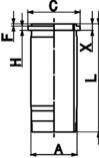 Гільза Ø123*ø139.2*ø152Mm L-249.3Mm H-11Mm Daf Cf/xf Mx-11210-Mx-11320 Euro 6 >2012 KOLBENSCHMIDT 89899110 (фото 1)