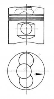 Поршень KOLBENSCHMIDT 90915700