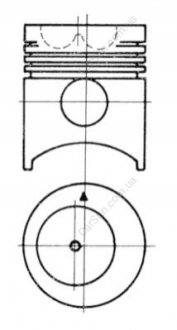 Поршень KOLBENSCHMIDT 91005700 (фото 1)