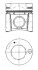 Поршень Ø125Mm (Std) Mb Mk/o 340/o 404/sk/tourismo KOLBENSCHMIDT 93231600 (фото 1)