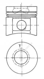 Поршень KOLBENSCHMIDT 99516600 (фото 1)